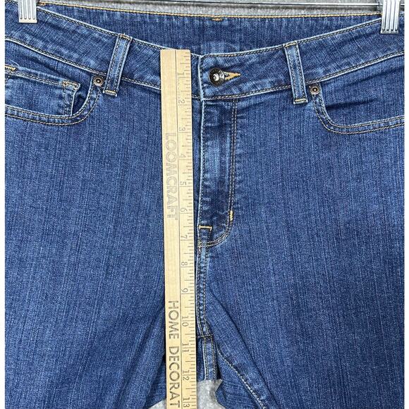 LL Bean Favorite Fit Jeans Womens Size 10 Blue Denim Stretch Straight Leg - Picture 5 of 7